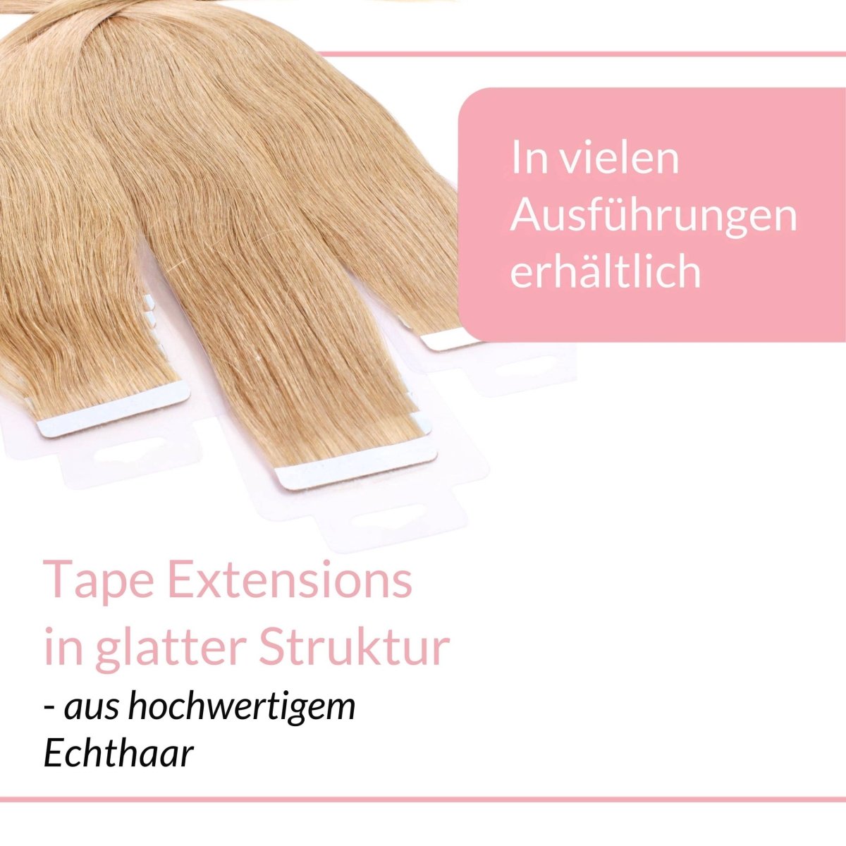 Tape Extensions glatt aus Echthaar - Hair2Heart