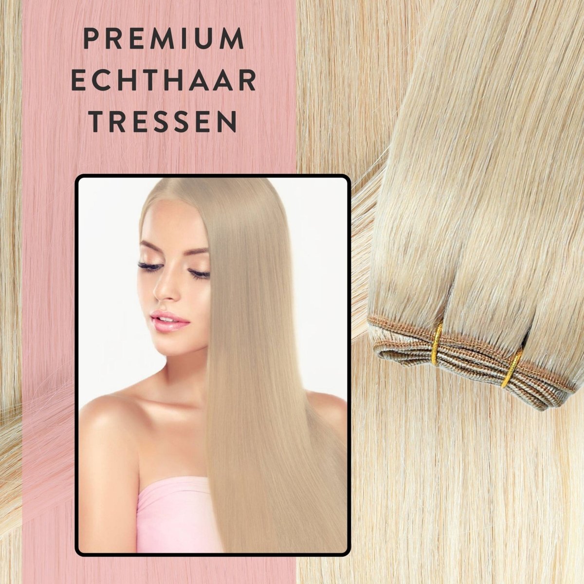 Premium Echthaartresse aus Remy Echthaar Weft Weaving - Hair2Heart
