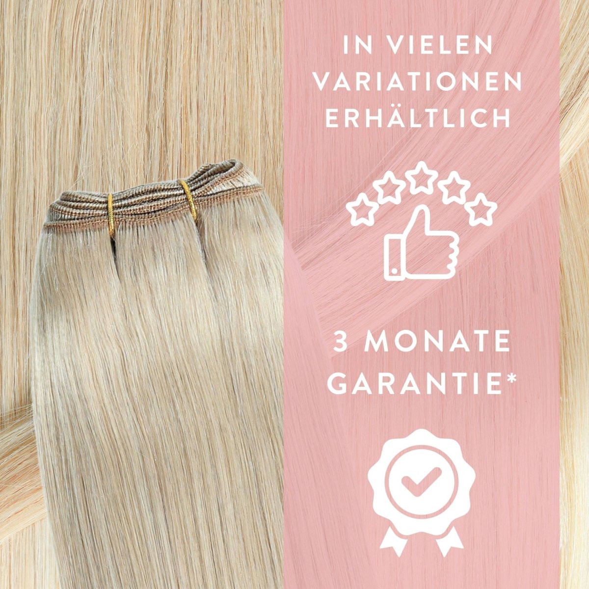 Premium Echthaartresse aus Remy Echthaar Weft Weaving - Hair2Heart