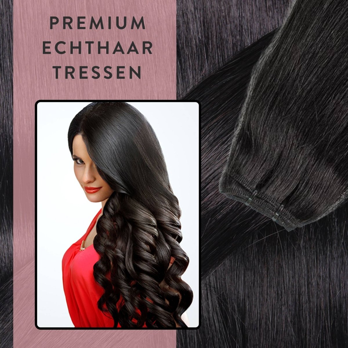 Premium Echthaartresse aus Remy Echthaar Weft Weaving - Hair2Heart