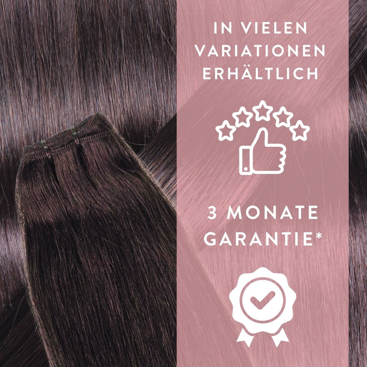 Premium Echthaartresse aus Remy Echthaar Weft Weaving - Hair2Heart