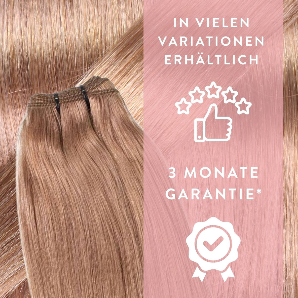 Premium Echthaartresse aus Remy Echthaar Weft Weaving - Hair2Heart