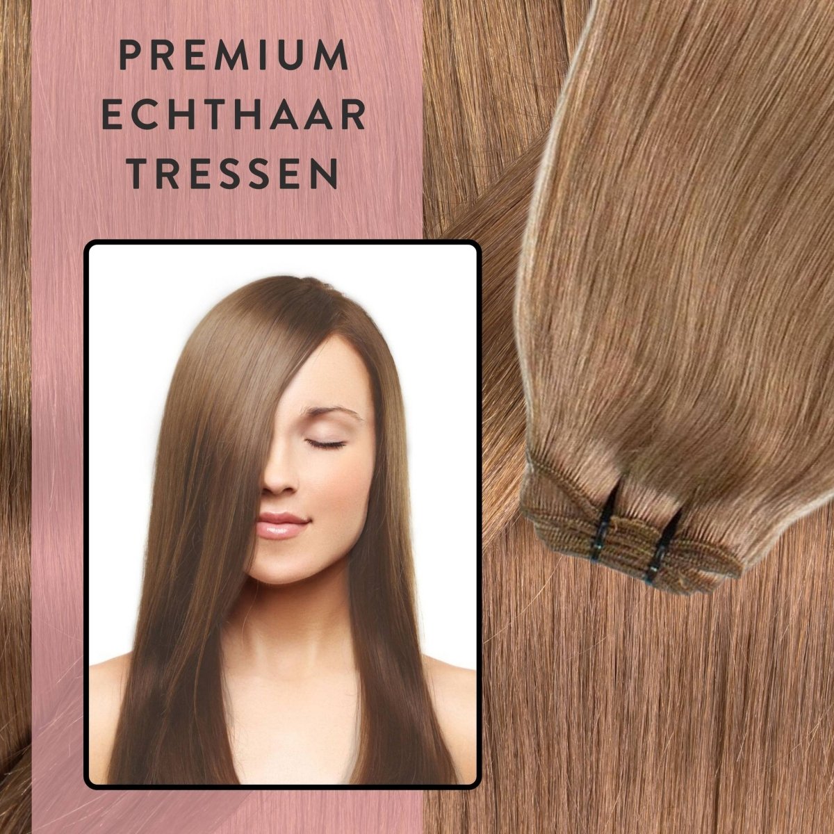 Premium Echthaartresse aus Remy Echthaar Weft Weaving - Hair2Heart