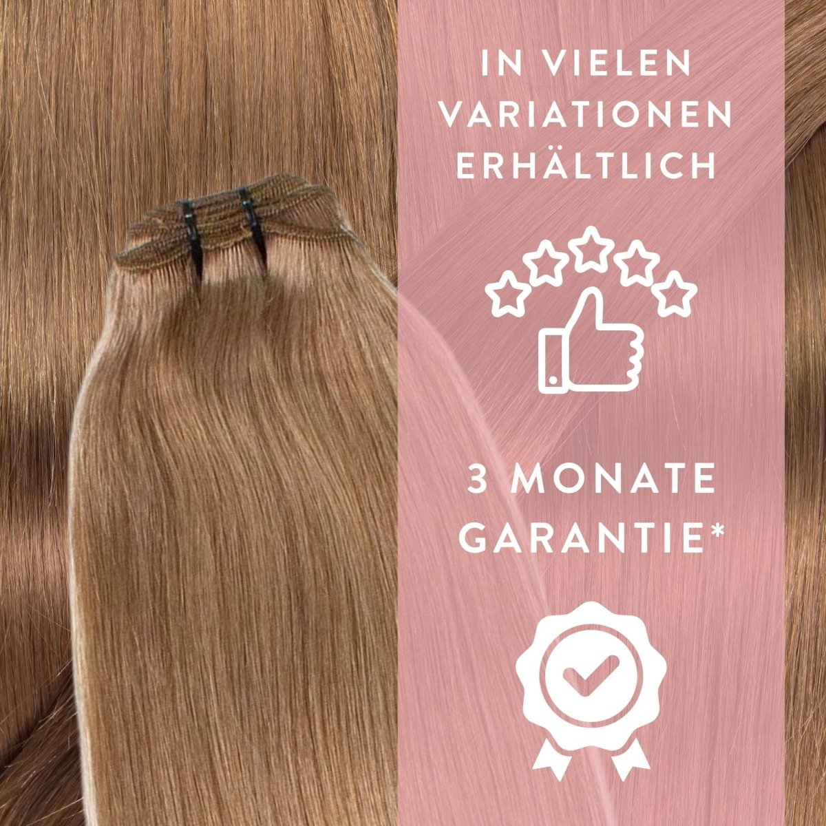 Premium Echthaartresse aus Remy Echthaar Weft Weaving - Hair2Heart