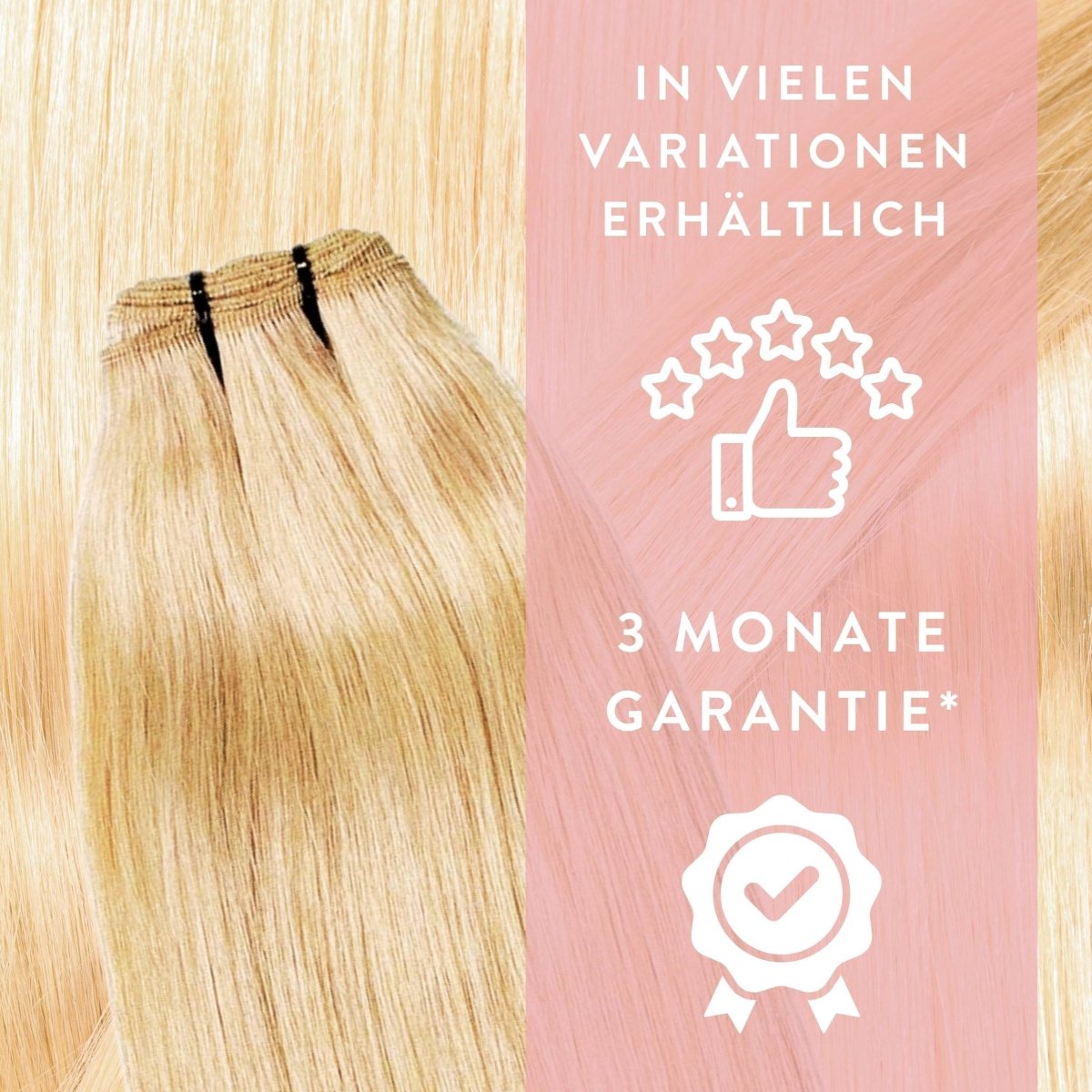 Premium Echthaartresse aus Remy Echthaar Weft Weaving - Hair2Heart