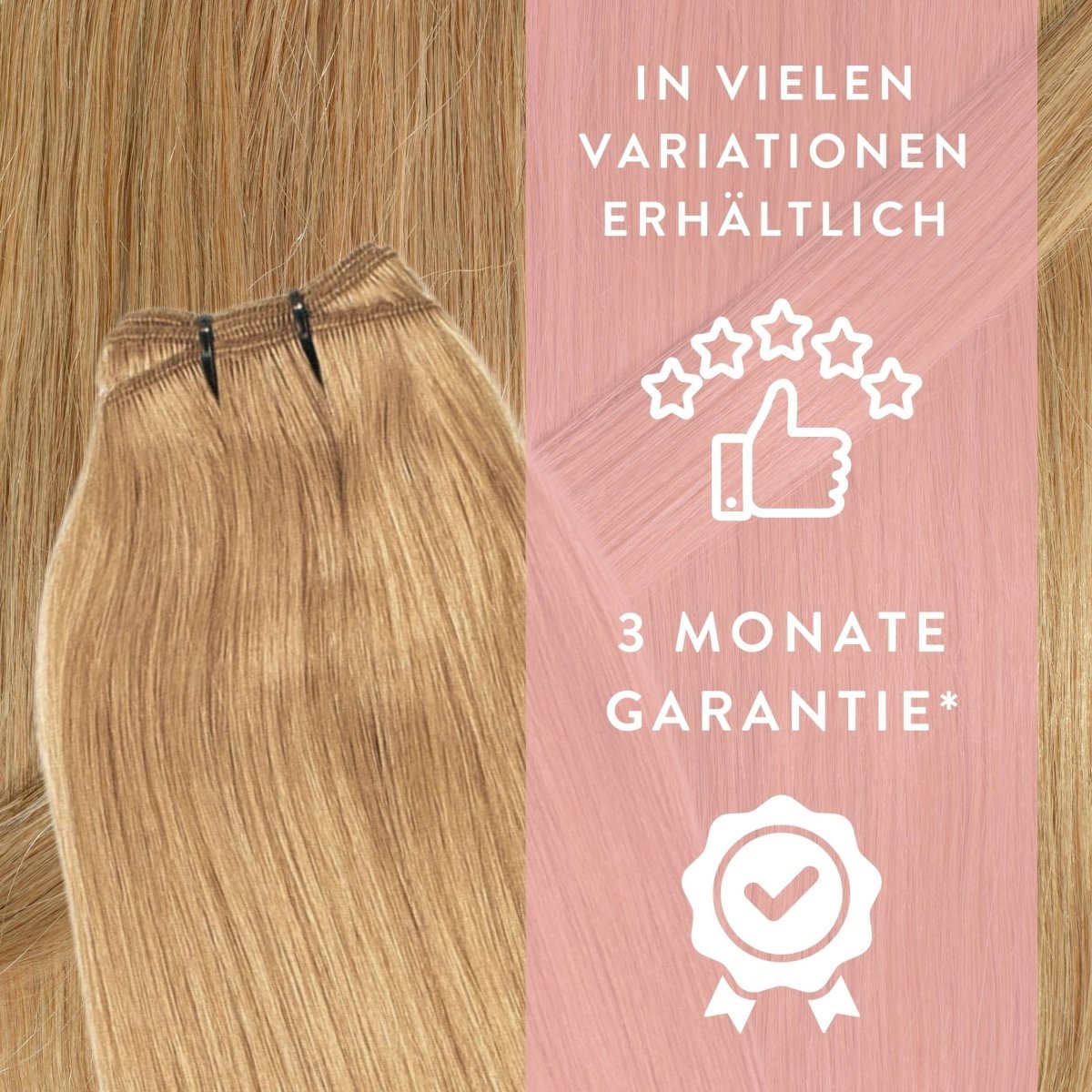 Premium Echthaartresse aus Remy Echthaar Weft Weaving - Hair2Heart