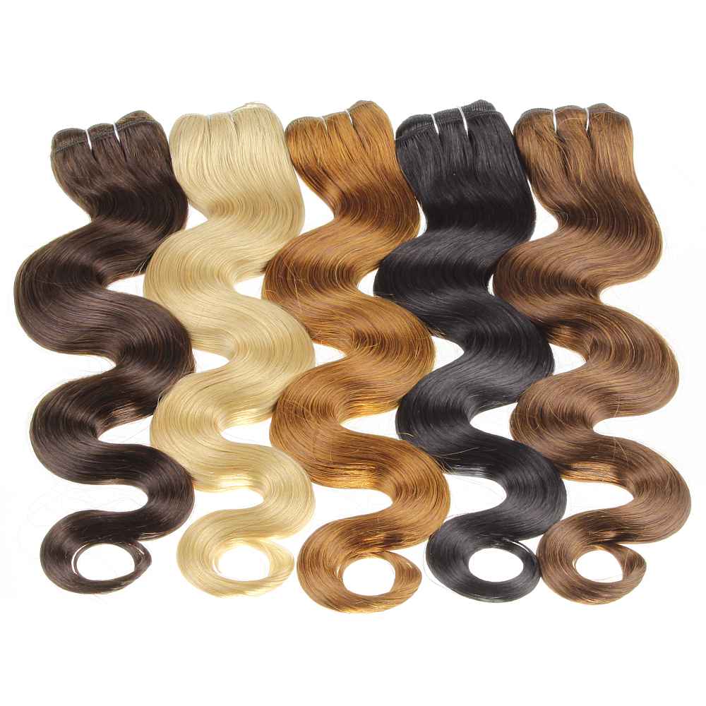 Gewellte Echthaartresse Weft Weaving - Hair2Heart