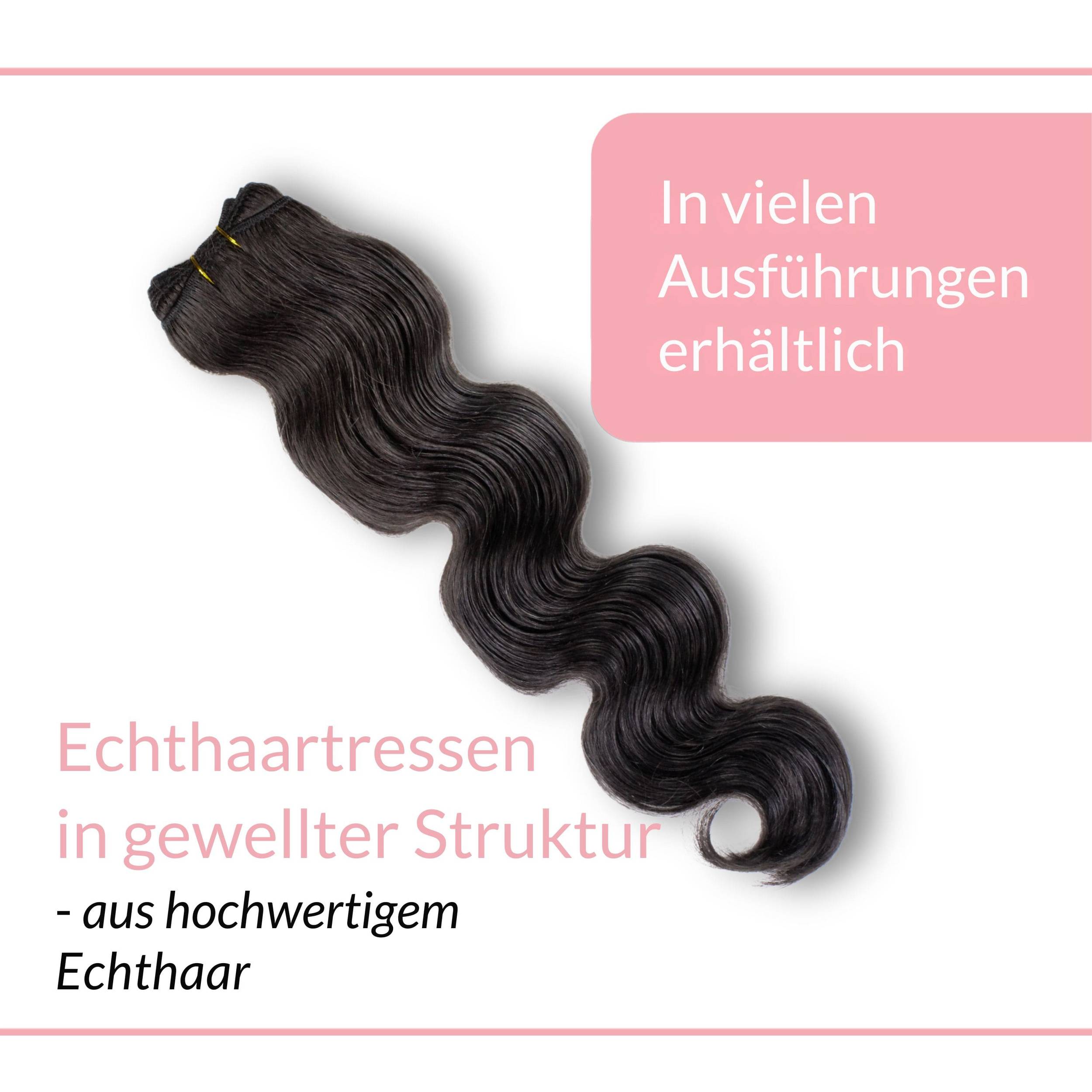 Gewellte Echthaartresse