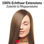 Gewellte Echthaartresse Weft Weaving - Hair2Heart
