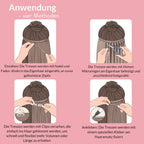 Gewellte Echthaartresse Weft Weaving - Hair2Heart
