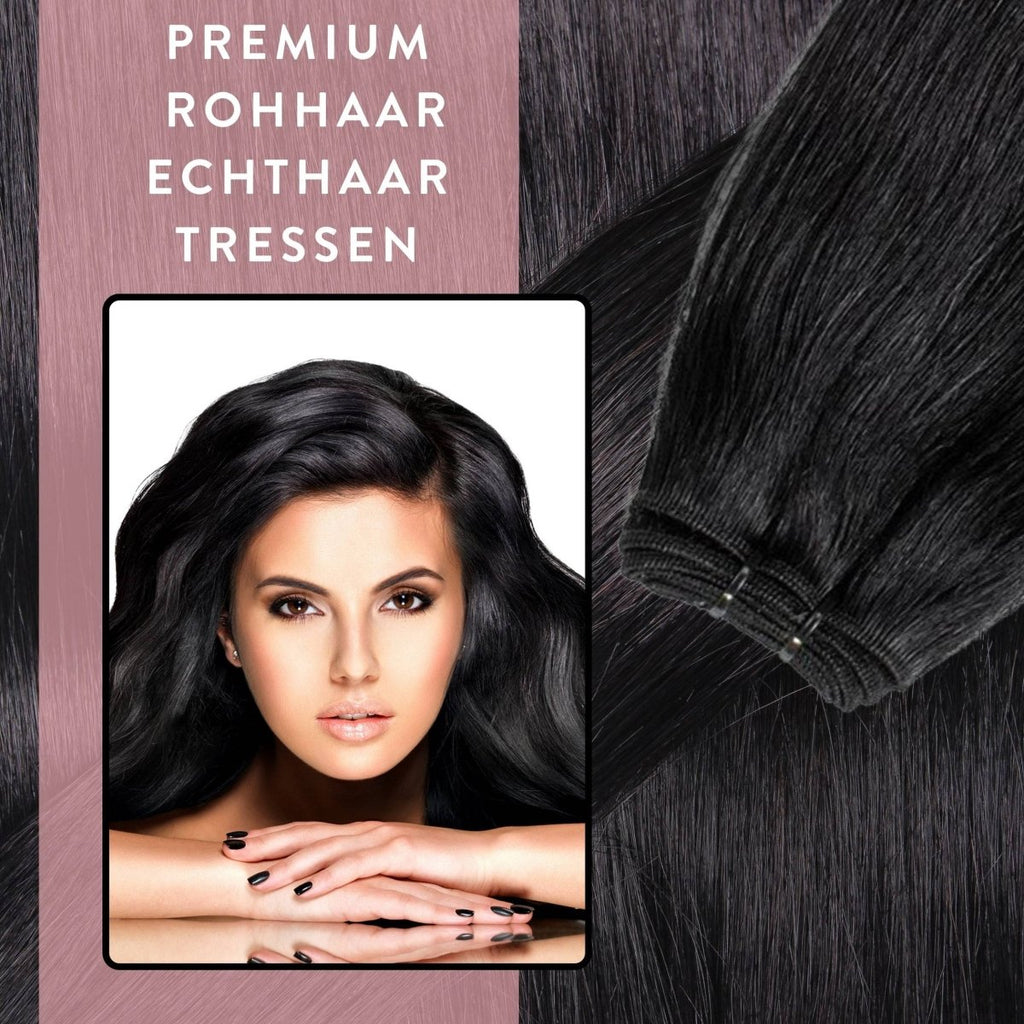 Premium Rohhaar Tresse aus Remy Echthaar unbehandelt - Hair2Heart