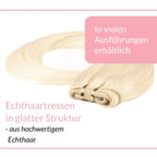Glatte Echthaartresse Weft Weaving - Hair2Heart