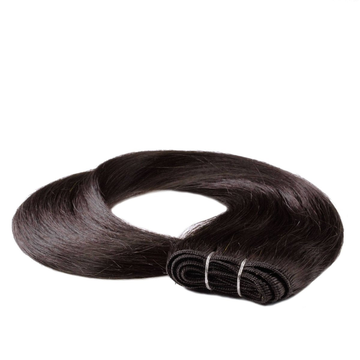 Glatte Echthaartresse Weft Weaving - Hair2Heart