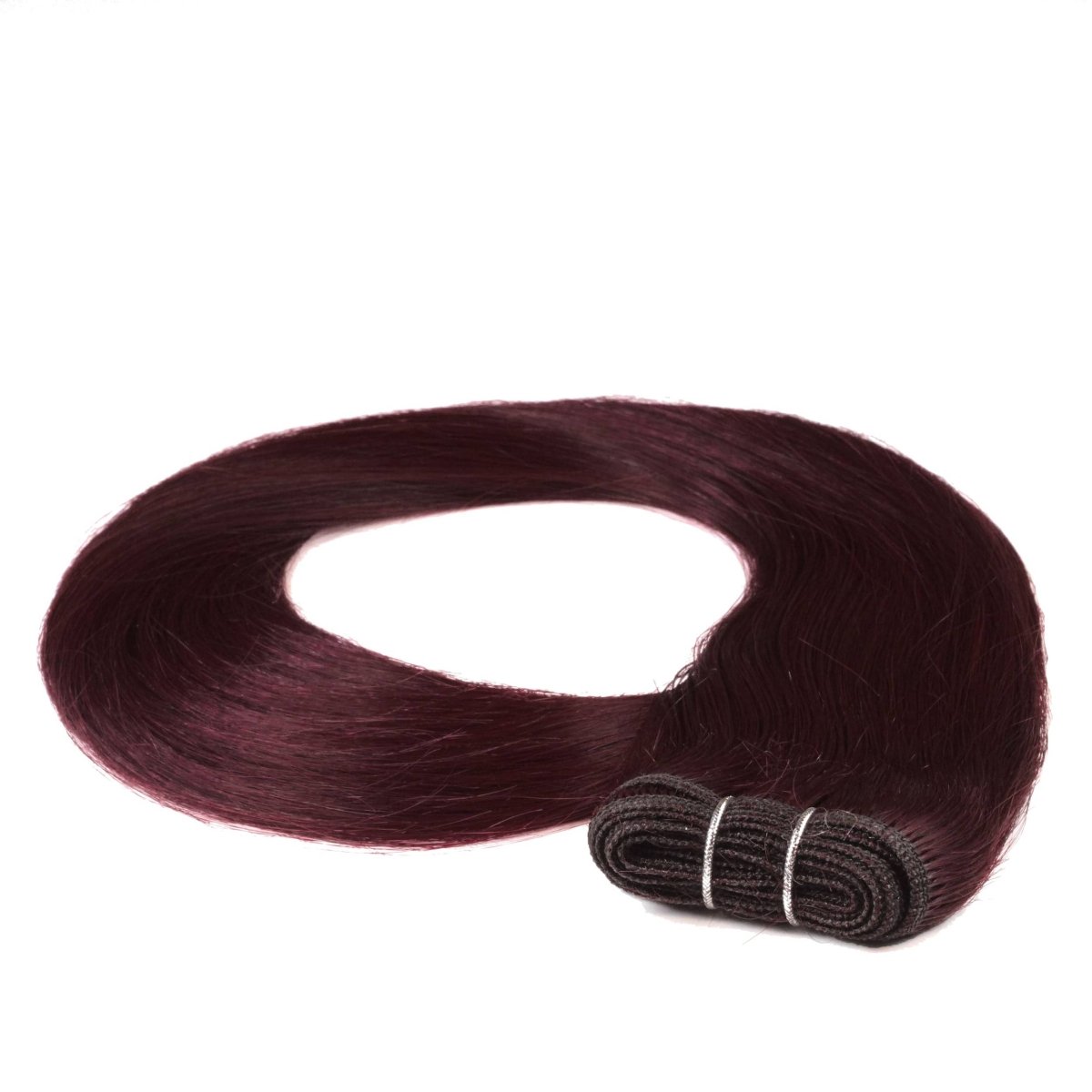 Glatte Echthaartresse Weft Weaving - Hair2Heart