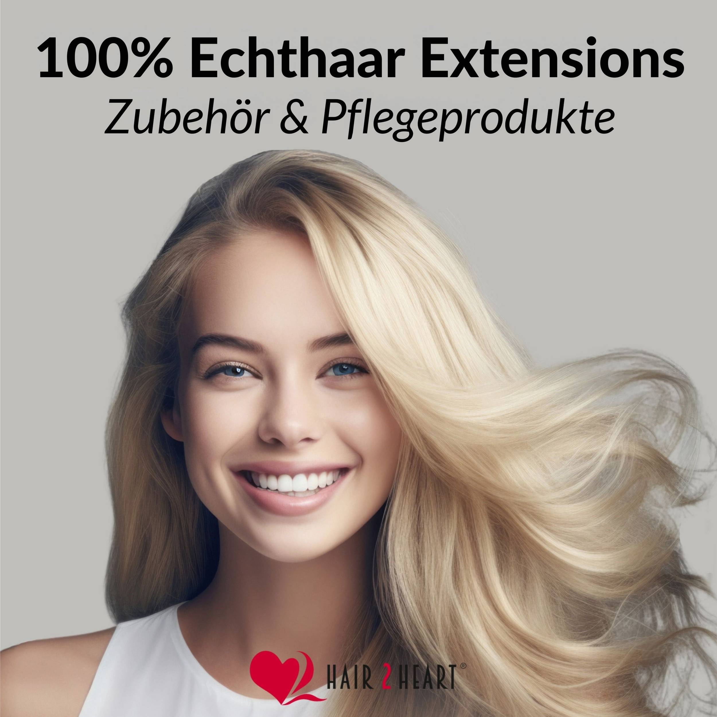 Glatte Echthaartresse