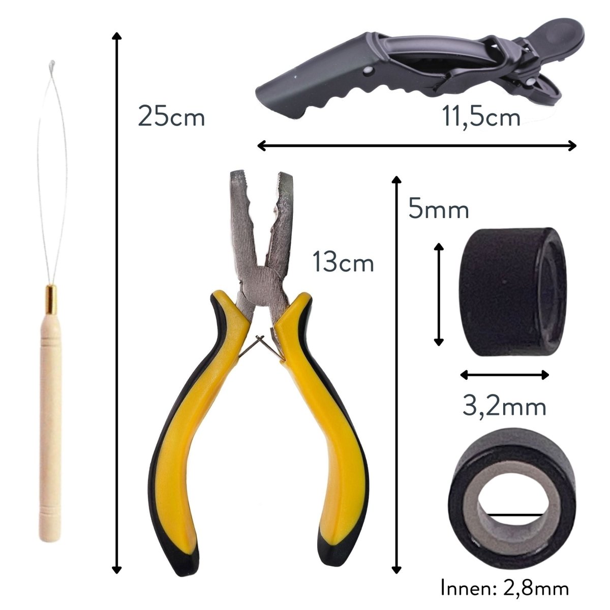 Tressen Starter Set für Wefts Weaving aus Echthaar - Hair2Heart