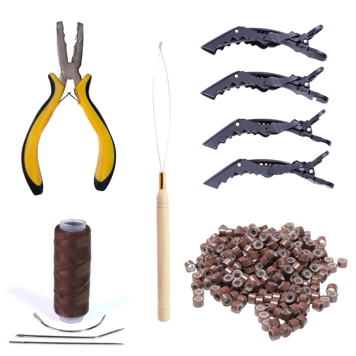 Tressen Starter Set für Wefts Weaving aus Echthaar - Hair2Heart