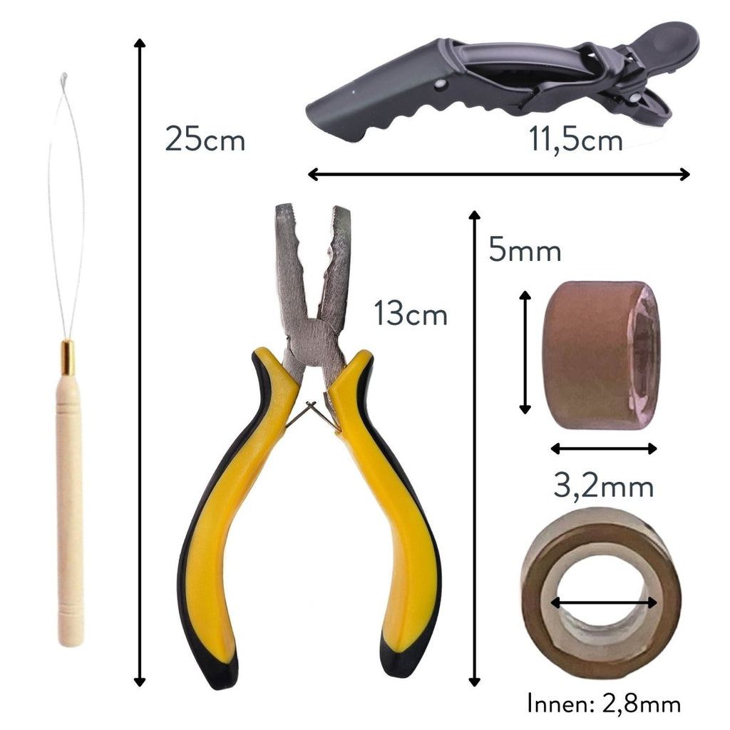 Tressen Starter Set für Wefts Weaving aus Echthaar - Hair2Heart
