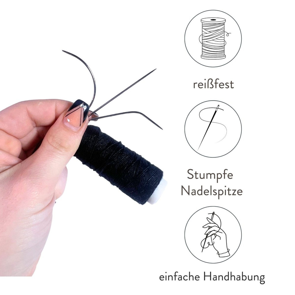 Tressen Starter Set für Wefts Weaving aus Echthaar - Hair2Heart