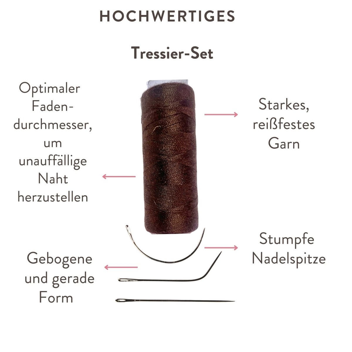Tressier Set für Tressen für Echthaartressen - Hair2Heart