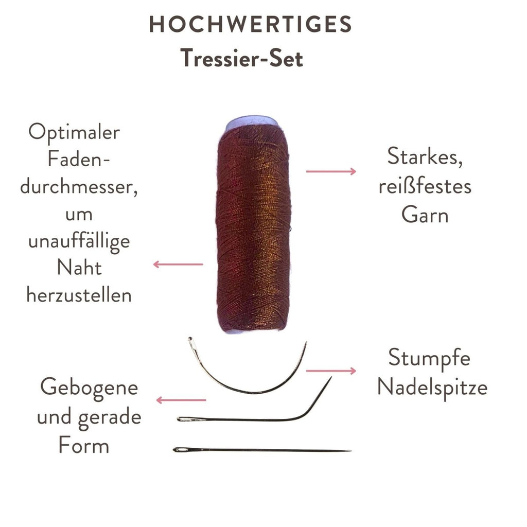 Tressen Starter Set für Wefts Weaving aus Echthaar - Hair2Heart