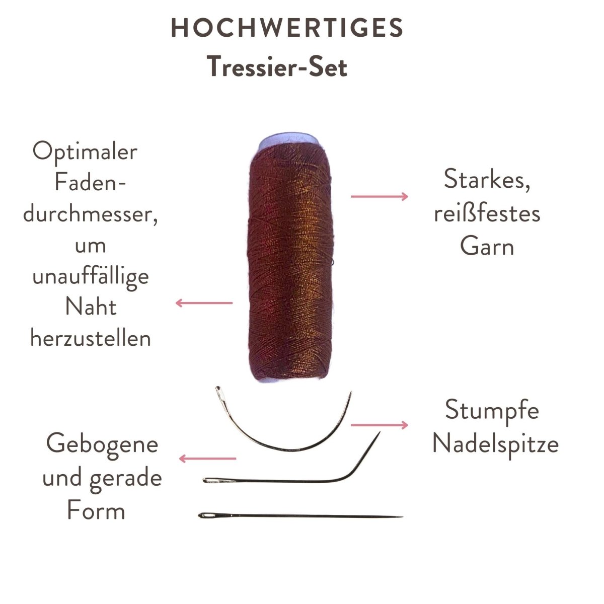 Tressen Starter Set für Wefts Weaving aus Echthaar - Hair2Heart