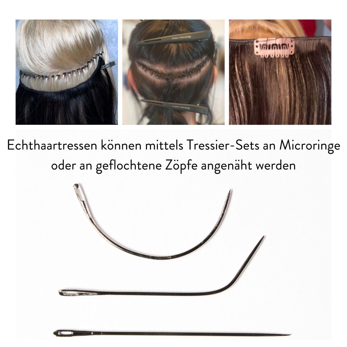 Tressier Set für Tressen für Echthaartressen - Hair2Heart