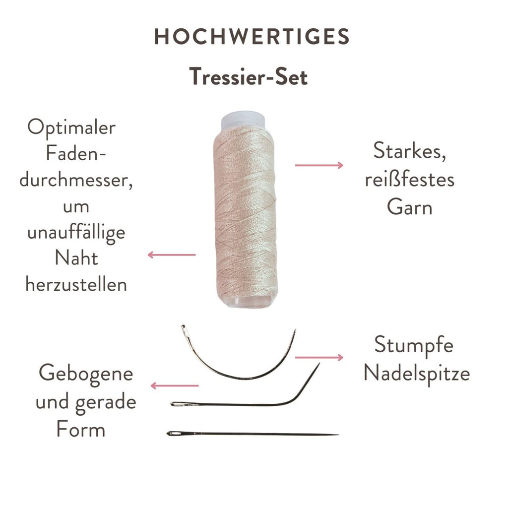Tressier Set für Tressen für Echthaartressen - Hair2Heart