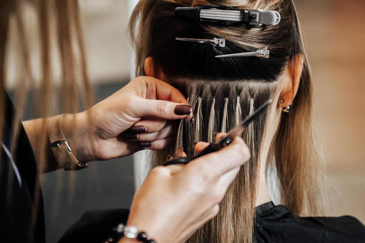 Extension per capelli con bonding