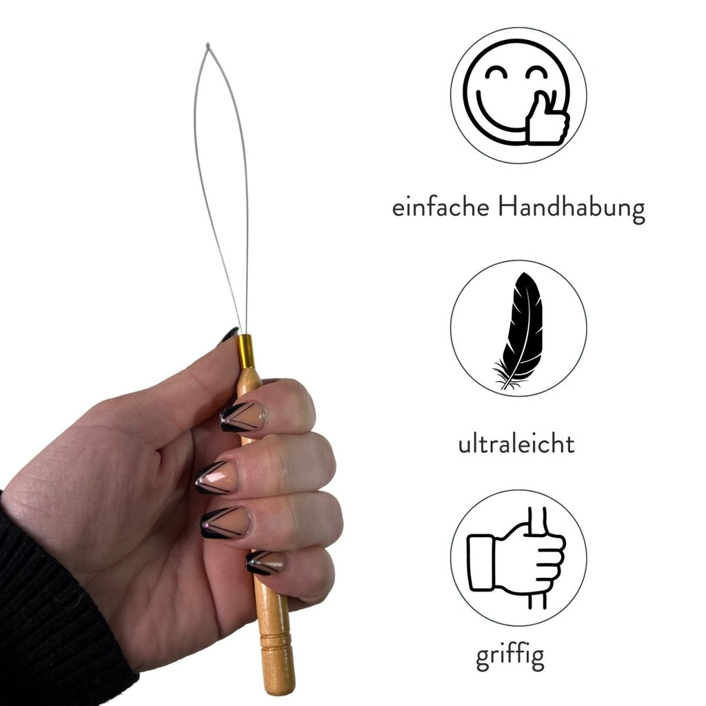 Enfileur pour extensions à micro-anneaux