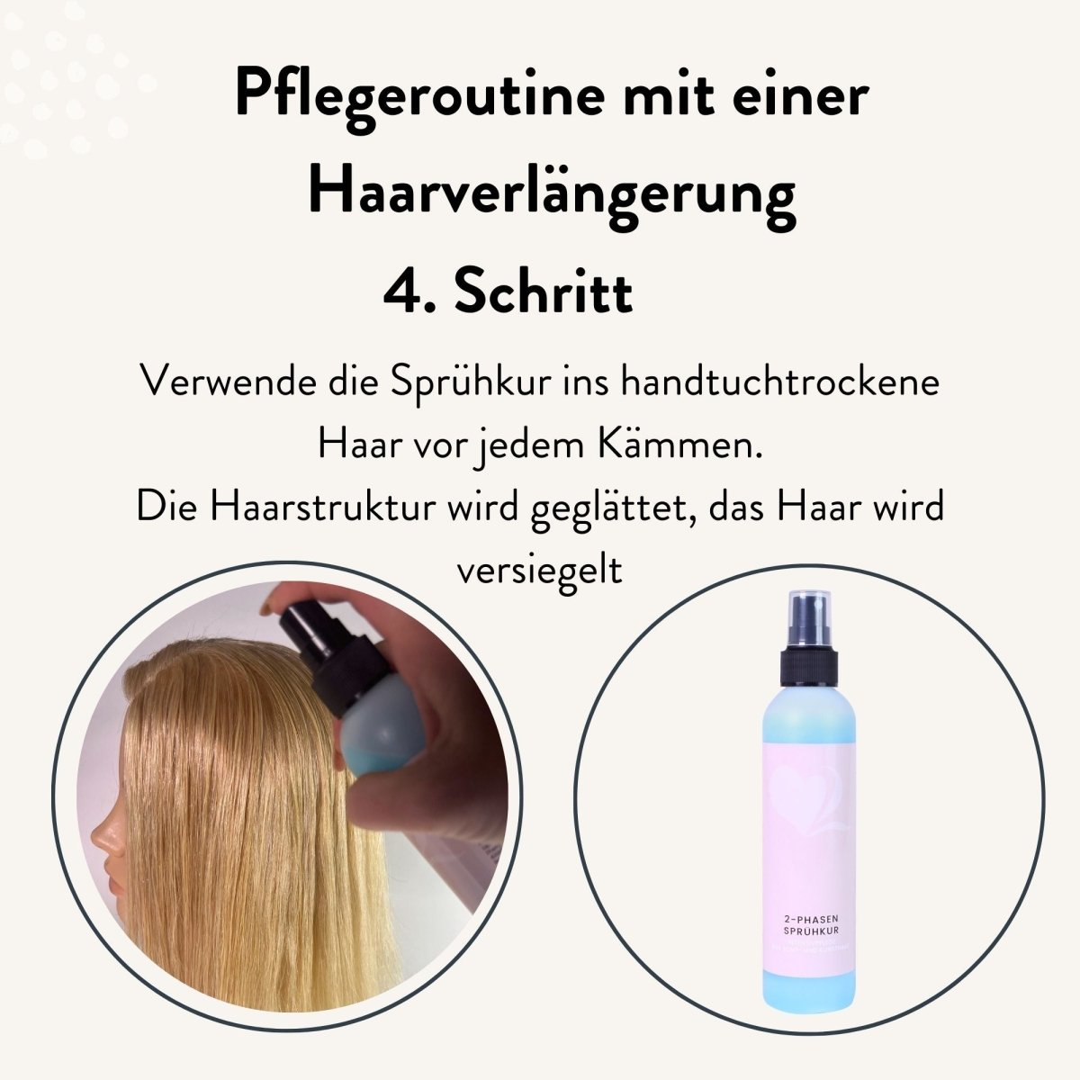 Großes Pflegeset für Extensions aus Echthaar - Hair2Heart