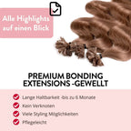 Premium Bondings gewellt - Hair2Heart Echthaar