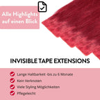 Invisible Tape Extensions - Premium aus Remy Echthaar - Hair2Heart