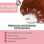 Premium Microring Extensions - Hair2Heart Echthaar