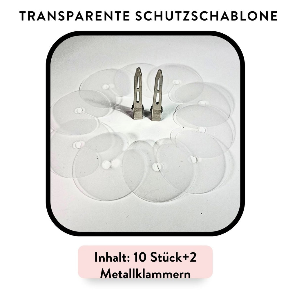 10 x Schutzschablone mit Klammern für Bonding Extensions - Hair2Heart