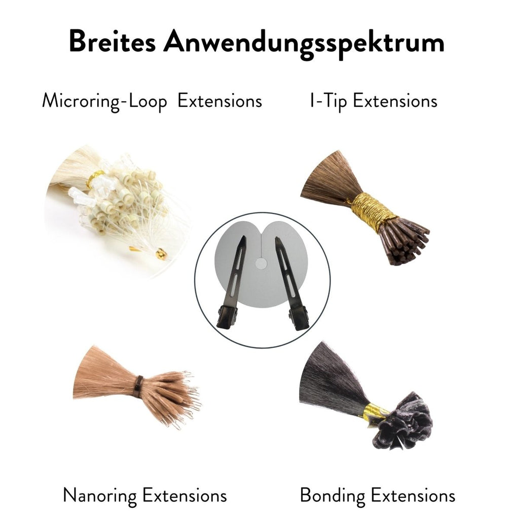 10 x Schutzschablone mit Klammern für Bonding Extensions - Hair2Heart